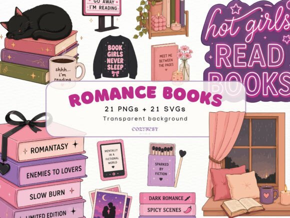 Download Book Lover Cliparts, Spicy Romance PNG - Premium Resources