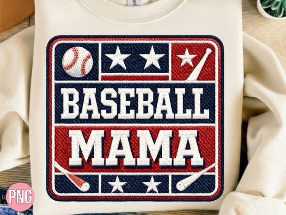 Download Baseball Mama PNG Red White Blue PNG - Blue Collection