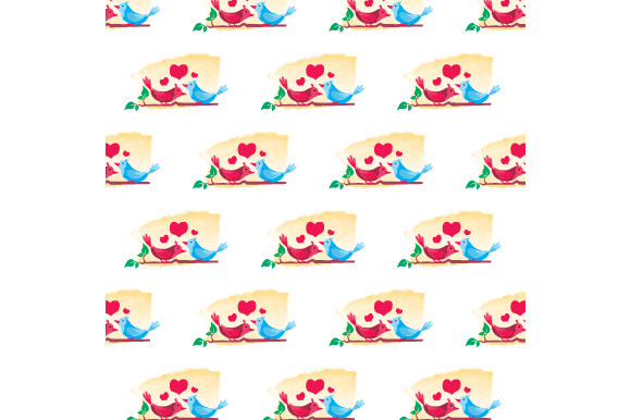 Download Romance Couple Bird Pattern Design - Romance Collection