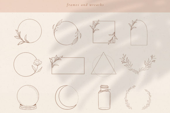 Download Logo Elements, Frames and Borders. Round - Element Collection