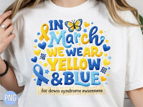 Download Down Syndrome Awareness Yellow Blue PNG - Blue Collection