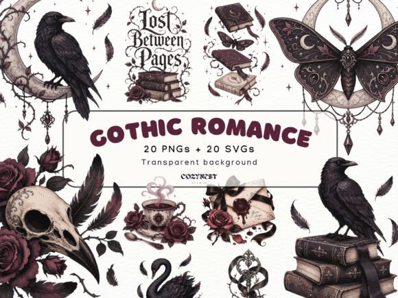 Download Gothic Romance Book Clipart, Bookish PNG - Premium Resources